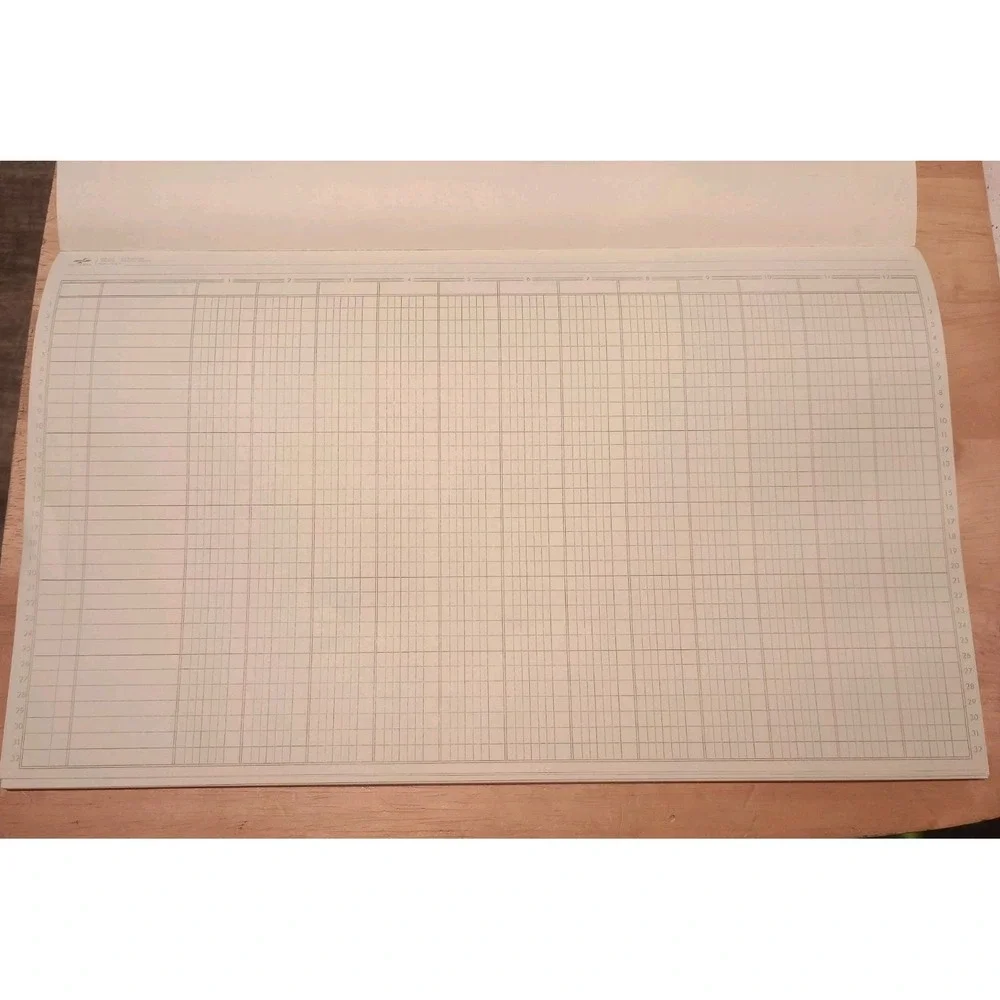 Vintage National Analysis Pad Columns No. 45-110 Eye Ease 50 Sheets Complete